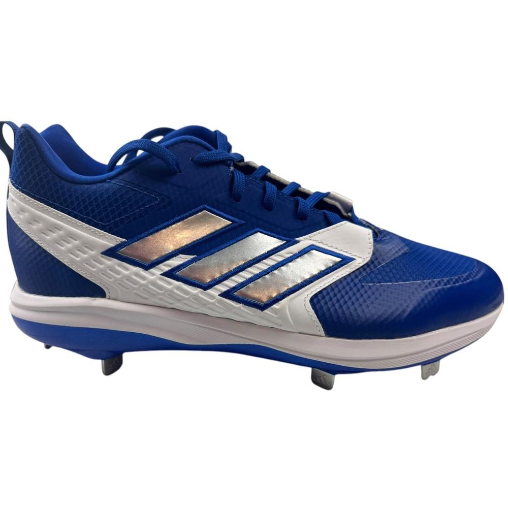 adidas Men's Icon 8 Baseball, Team Royal Blue/Silver Metallic/White, 13